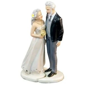 Figurine Couple vieux mariés 12,2cm