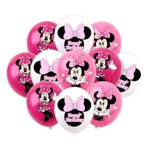 Lot de 10 ballons Minnie Mouse