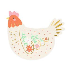 Serviettes de table Poule
