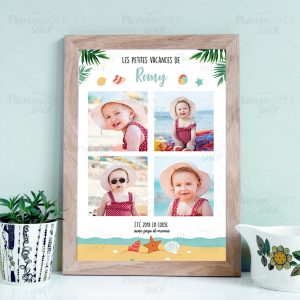 Affiche personnalisée vacances été v1