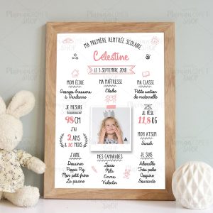 Affiche personnalisée rentrée – 3 coloris