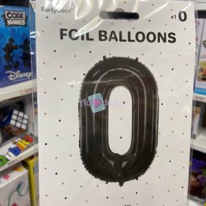 Ballon Chiffre 0 – Noir (86 cm)