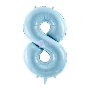 Ballon Chiffre 8 – Bleu Clair (86 cm)