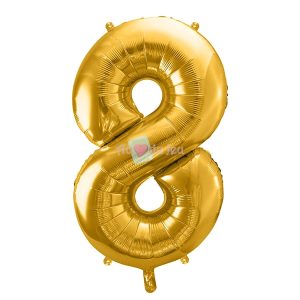 Ballon Chiffre 8 – Dore (86 cm)