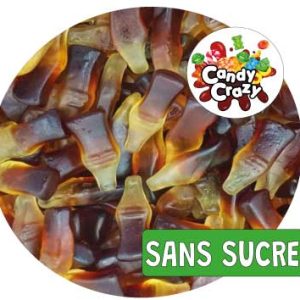 Bouteilles cola- bonbon sans sucre- 100gr