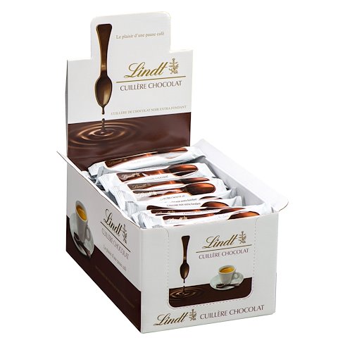 10 cuillères en chocolat noir extra fin Lindt