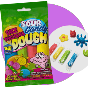 Face twisters candy dough