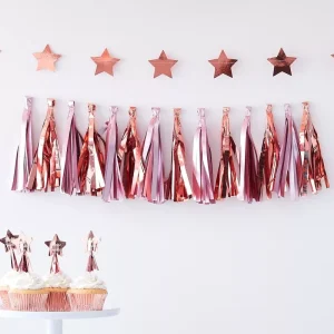 Guirlande Tassel Rose et rosegold