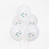 Ballons Colorées – happy birthday, 5 pcs