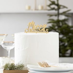 Topper Cake « Merry Christmas »