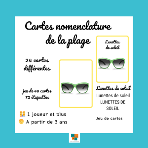 Cartes nomenclature de la plage