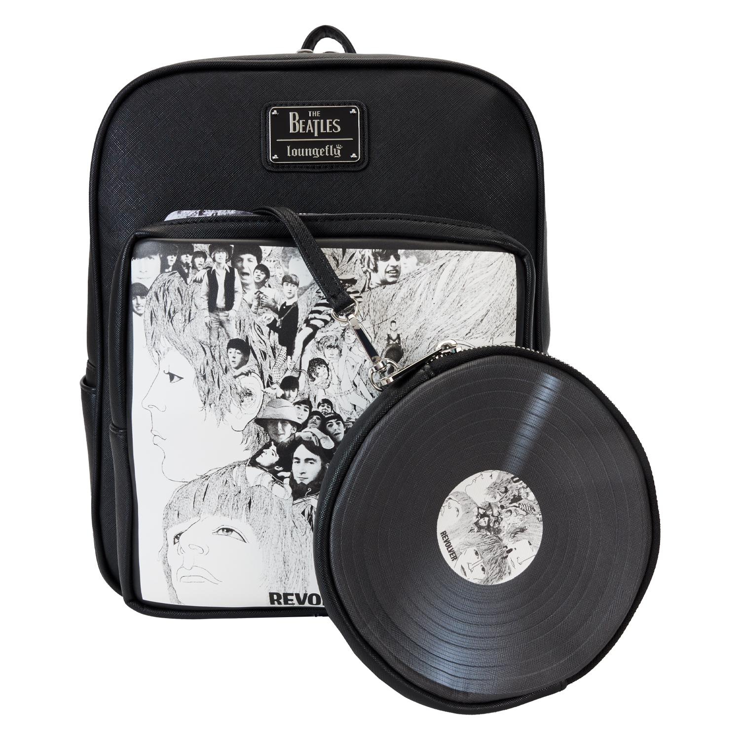 Beatles Loungefly Sac à dos Revolver album with record pouch – Image 4